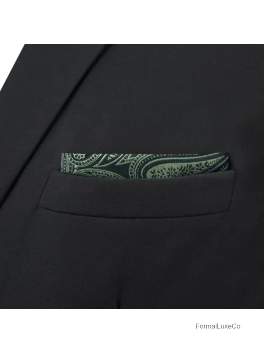 Men's Silk Necktie & Matching Pocket Square Set Paisley